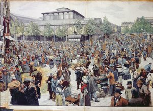 A Les Halles-i piac, 1888
