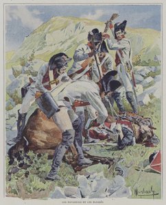 Spanyol csapatok sebesült katonákat öltek meg alkotó: Felicien baron de after Myrbach-Rheinfeld