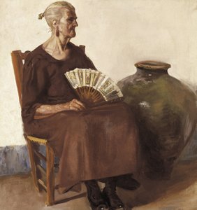 Ülő nő, XX. század (olaj, vászon)
