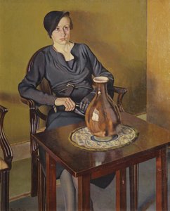 Nő vázával, 1929 körül (olaj, vászon) alkotó: Feliu Elias Bracons