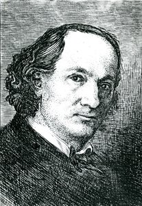 Charles Baudelaire (1821-67) (metszet) (f/w fotó) alkotó: Felix (after) Bracquemond