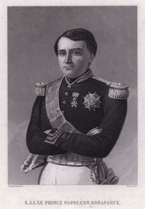 Bonaparte Napóleon herceg, Jeromos, vesztfáliai király fia, I. Napóleon császár legfiatalabb testvére (metszet)
