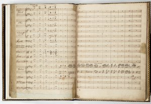 „A Szentivánéji álom” kéziratos partitúrája, Felix Mendelssohn alkotó: Felix Bartholdy Mendelssohn