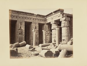 Medinet Habu, második udvar, I. Thotmesz galériája (Egyiptom) alkotó: Félix Bonfils