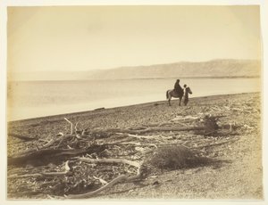 Holt-tenger és a Júdeai-hegység. Palesztina (Holt-tenger és Júdea-hegység, Palesztina) alkotó: Félix Bonfils