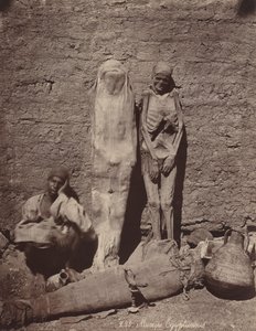 Momies Egyptiennes (Egyiptomi múmiák),c. 1870 (fotó) alkotó: Félix Bonfils