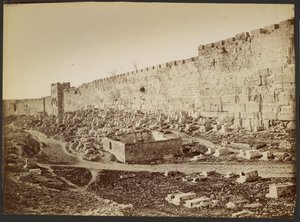 Fal és Aranykapu, Jeruzsálem alkotó: Félix Bonfils