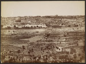 Jeruzsálem panorámája alkotó: Félix Bonfils