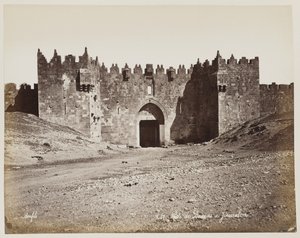 A damaszkuszi kapu Jeruzsálemben, 287. sz. alkotó: Félix Bonfils