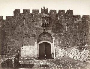 A Szent István-kapu Jeruzsálemben alkotó: Félix Bonfils