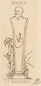 Manet ex-librise, 1875.