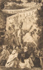 A Les Treteaux de Monselet homlokzata, 1859. alkotó: Felix Bracquemond