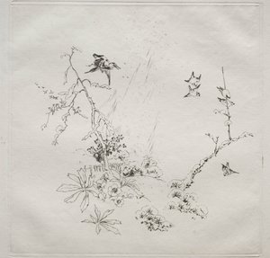 Párizsi szolgáltatás (Haviland szolgáltatás): Snow (6. sz.) alkotó: Felix Bracquemond