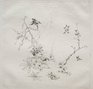 Parisian Service Haviland szolgáltatás: Snow sz. 1875. 6. alkotó: Felix Bracquemond