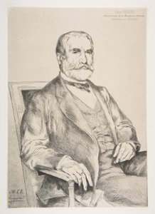 Louis Robert portréja, 1873. alkotó: Felix Bracquemond