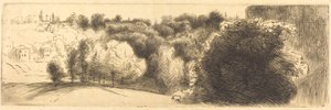 A Bellevue-ba vezető út alkotó: Felix Bracquemond