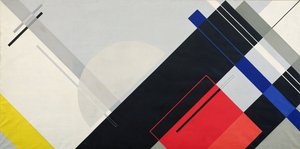 Kompozíciós falfestmény III (olaj, vászon)