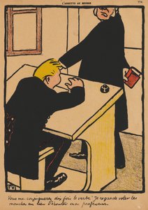 Bűncselekmények és büntetések XVII, 774: Te fogod konjugálni, 1871. alkotó: Felix Edouard Vallotton