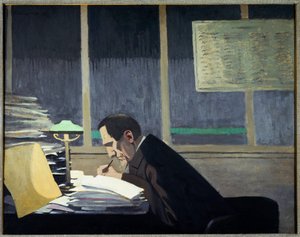Felix Feneon a Revue Blanche-ban (olaj a fedélzeten alkotó: Felix Edouard Vallotton