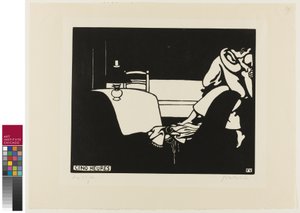 Ötös óra, hetes tábla az Intimaciesből, 1898 alkotó: Felix Edouard Vallotton