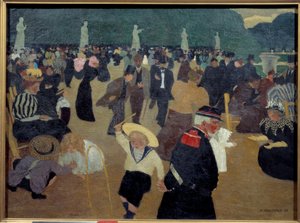 Felix Vallotton (1865-1925) Le jardin du Luxembourg festménye alkotó: Felix Edouard Vallotton