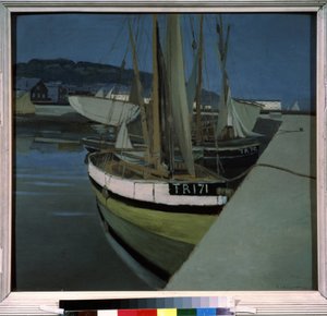 ""A kikötő"" (A kikötő) Felix Edouard Vallotton (1865-1925) festménye 1901 (nabis) Moszkva. Puskin Szépművészeti Múzeum alkotó: Felix Edouard Vallotton