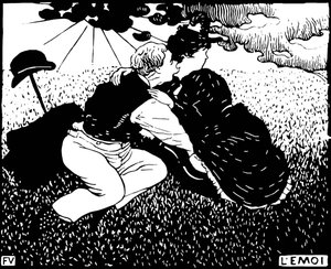 Az én. Felix Edouard Vallotton (1865-1925) fametszete alkotó: Felix Edouard Vallotton