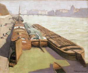 Bárkák, Szajna partjai alkotó: Felix Edouard Vallotton