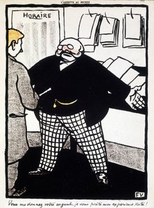 Pénz és bankügy – Félix Vallotton – a „” L’Plate au beurre” című filmben, n.d., XX. század alkotó: Felix Edouard Vallotton