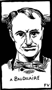 Charles Baudelaire (1821-1867) portréja alkotó: Felix Edouard Vallotton