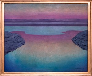 Emelkedő dagály az esti órákban alkotó: Felix Edouard Vallotton