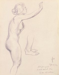 Tanulmány Perseusnak és Andromédának, 1918 alkotó: Felix Edouard Vallotton