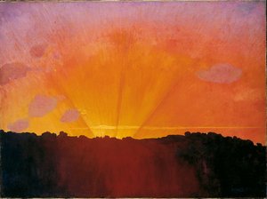 Naplemente, Orange Sky, 1910. alkotó: Felix Edouard Vallotton