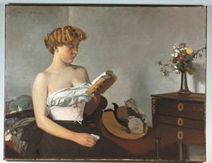 Svájc, Bern, Femme Lisant (olvasó nő) alkotó: Felix Edouard Vallotton