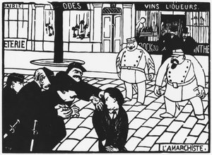 Az anarchista, 1892 alkotó: Felix Edouard Vallotton