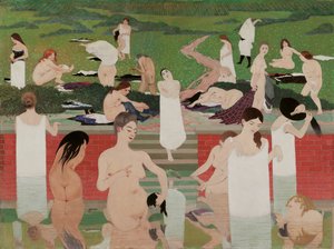 The Bath: Summer Evening The Bath at Summer Evening, 1892-1893 alkotó: Felix Edouard Vallotton