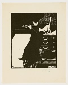A fuvola, a "Hangszerek" sorozatból, 1896-97 alkotó: Felix Edouard Vallotton