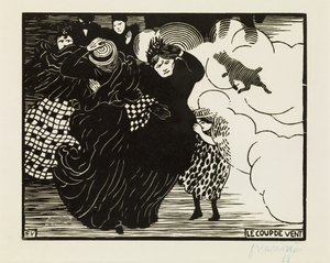 The Gale, 1894 alkotó: Felix Edouard Vallotton