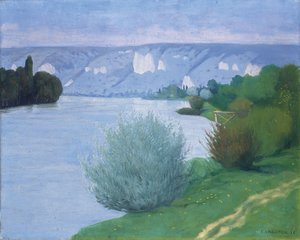 A Szajna Les Andelys közelében, 1916 alkotó: Felix Edouard Vallotton