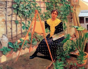 Fiatal nő festészet alkotó: Felix Edouard Vallotton