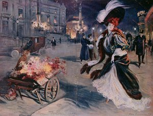 Párizs éjszaka az Opera negyedben, 1907