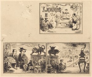 Labric címe, 1876. alkotó: Felix Hilaire Buhot