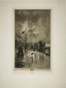 Kiszállás Angliában alkotó: Felix Hilaire Buhot