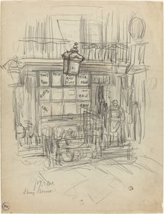 Ebury Street, 1876 vagy 1879. alkotó: Felix Hilaire Buhot