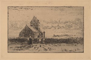 Jobourg temploma alkotó: Felix Hilaire Buhot