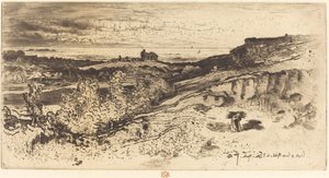 A Saint-Michel-kápolna Estre-ben. alkotó: Felix Hilaire Buhot