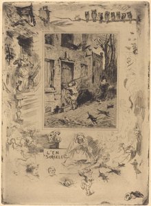 La Maison Maudite Az elkárhozottak háza, c. 18831885. alkotó: Felix Hilaire Buhot