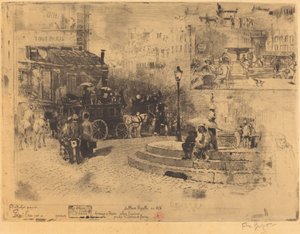 Place Pigalle 1878-ban Place Pigalle 1878-ban, 1878-ban. alkotó: Felix Hilaire Buhot