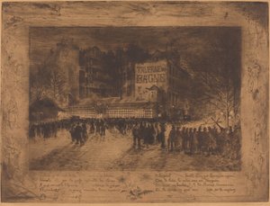 A Place des Martyrs és a Jailhouse Tavern alkotó: Felix Hilaire Buhot