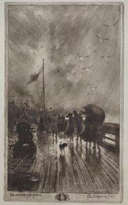 Leszállás Angliában alkotó: Felix Hilaire Buhot